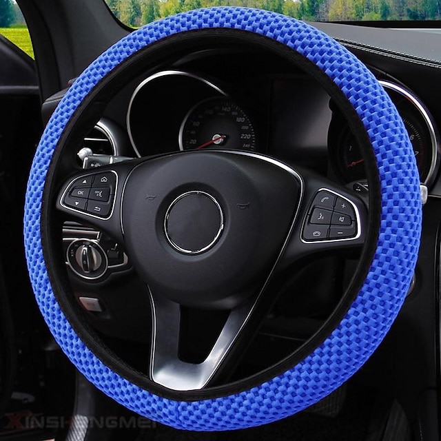  StarFire No Inner Ring 6 Colors Optional Sandwich Ice Silk Elasticated Steering Wheel Cover Summer Cool Universal Handle Cover
