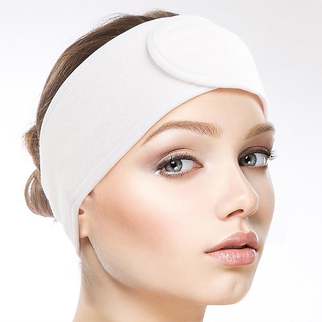  1 τμχ κορδέλα για μακιγιάζ, καλλυντικό κεφαλόδεσμο, πετσέτα, ρυθμιζόμενη ζώνη προστασίας μαλλιών με κούμπωμα