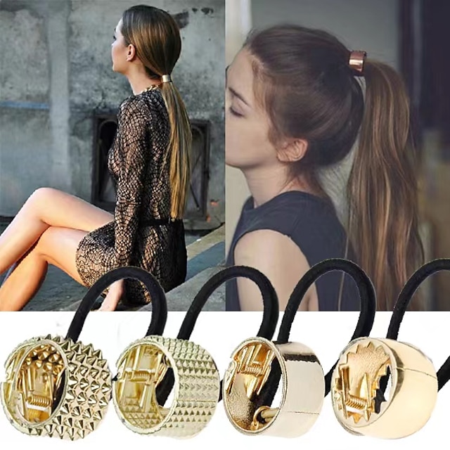  1PC Women's Hair Accessory Set For Daily Holiday Date Birthday Sequins Alloy Rose Gold Black Silver