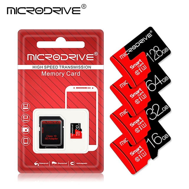  microdrive merkevare minnekort 32gb 64gb 128gb sdxc/sdhc mini sd-kort klasse 10 tf flash mini sd-kort for smarttelefon/kamera