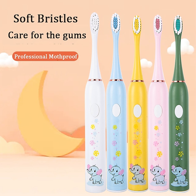  LITBest SA-68-B Electric Toothbrush for Kids Daily Waterproof Low Noise Quick Charging Ergonomic Design for Kid's