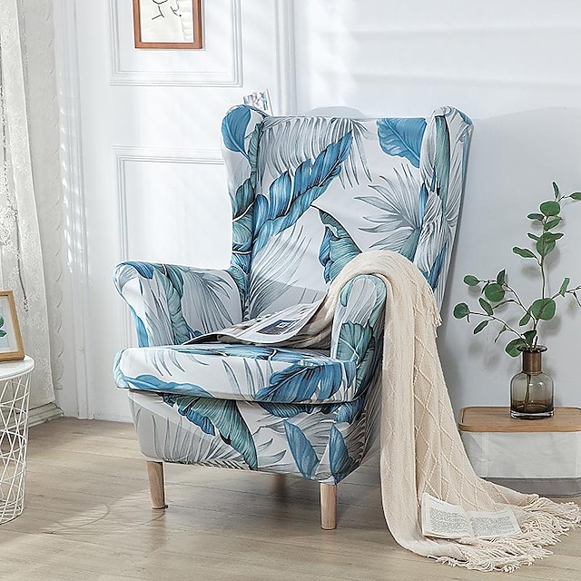Meigeh Wingback stoel slipcovers fauteuil covers Gedrukt