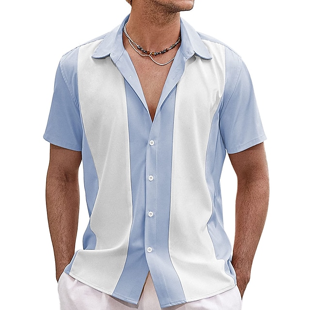 Chemise Bowling Color Block Label pour Homme Burundi Ubuy