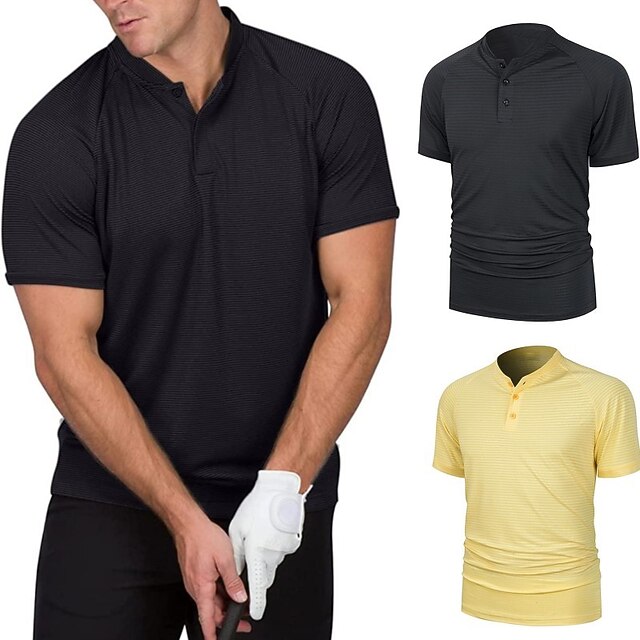 Men's Sport Polo Polo Shirt Casual Holiday Stand Collar Baseball Collar