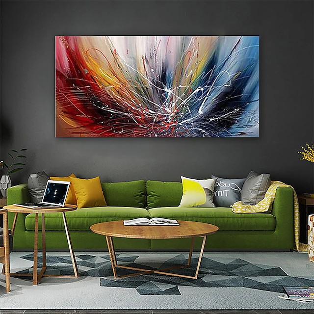 Oil Painting 100% Handmade Hand Painted Wall Art On Canvas Colorful ...