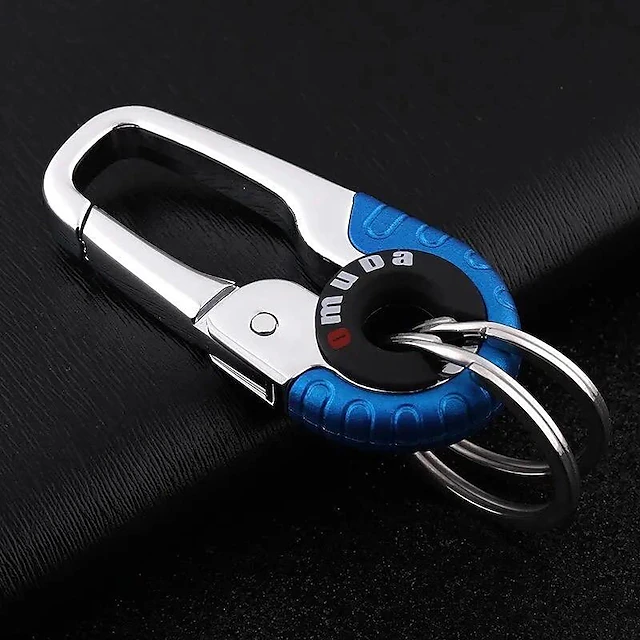 Car Key Chain, Metal Key Ring Creative Alloy Key Chain Key Ring Pendant With Detachable Keyring For Men Belt Clip 8