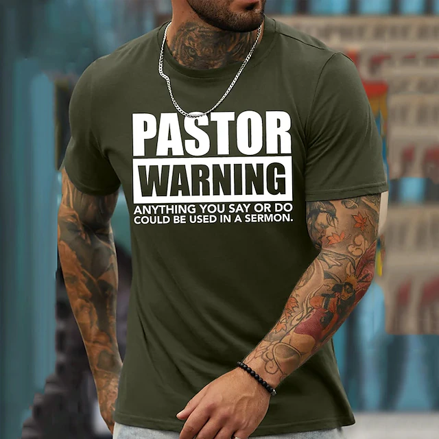 Men's Letter Graphic Prints Faith T Shirt Graphic Tee 100% Cotton Short Sleeve Graphic Shirt Black White Blue Comfortable Tee Vacation Street Fashion Designer Clothing 6