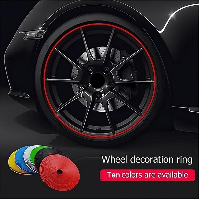  8M Wheel Decorative Strip Decorative Protection Strip Wheel Anti-collision Strip Modification Supplies To Send Adhesion Promoter
