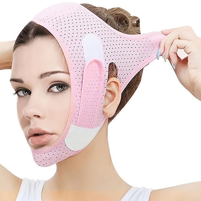  modelująca maska liftingująca artefakty do twarzy w celu usunięcia zmarszczek bandaż snu mocno oddychający i przeciwpoślizgowy podwójny lifting latem