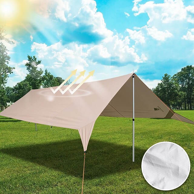 8 person Tent Tarps Rain Fly Camping Tarp Outdoor Waterproof UV Sun Protection Windproof Camping