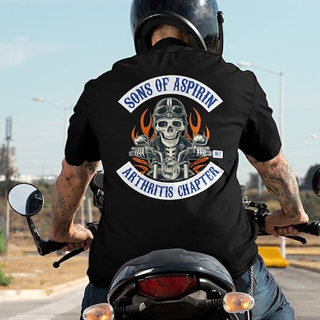 Men's Plus Size Big Tall T shirt Tee Tee Graphic Tee Crewneck Black Dark Blue Short Sleeves Outdoor Going out Print Letter Graphic Prints Funny Clothing Apparel Cotton Blend Stylish Casual Tops3