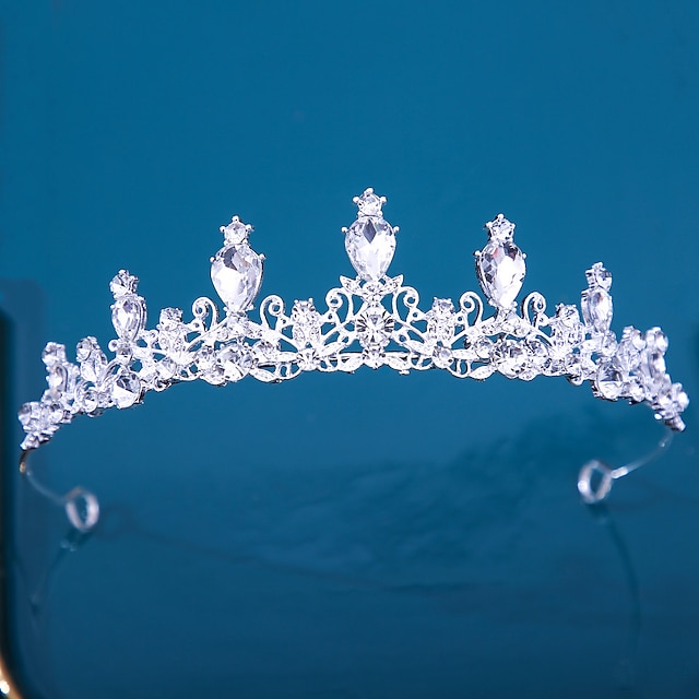  Kopfbedeckung Brautkrone europäisch barock neu Hochzeitskleid Krone Geburtstagsgeschenk für Erwachsene vielseitige Kristallaccessoires