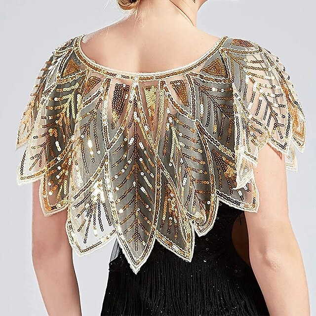 Shawls Women's Wrap Vintage Sparkle & Shine Sleeveless Sequined Wedding