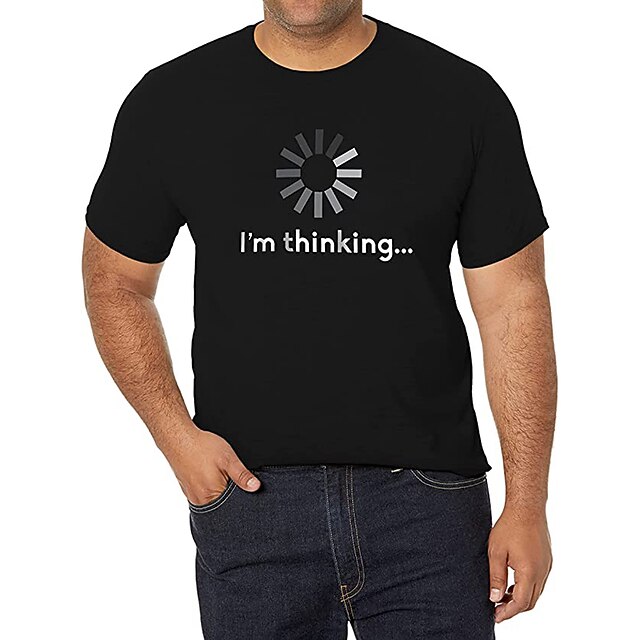 Men's Graphic Prints Funny Letter Print T Shirt Graphic Tee Cotton Short Sleeves Graphic Shirt Black Comfortable Tee Vacation Street Fashion Designer Clothing4