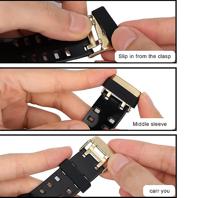 6pcs Watch Strap Holder Loop Silicone Watch Band Keeper Retainer