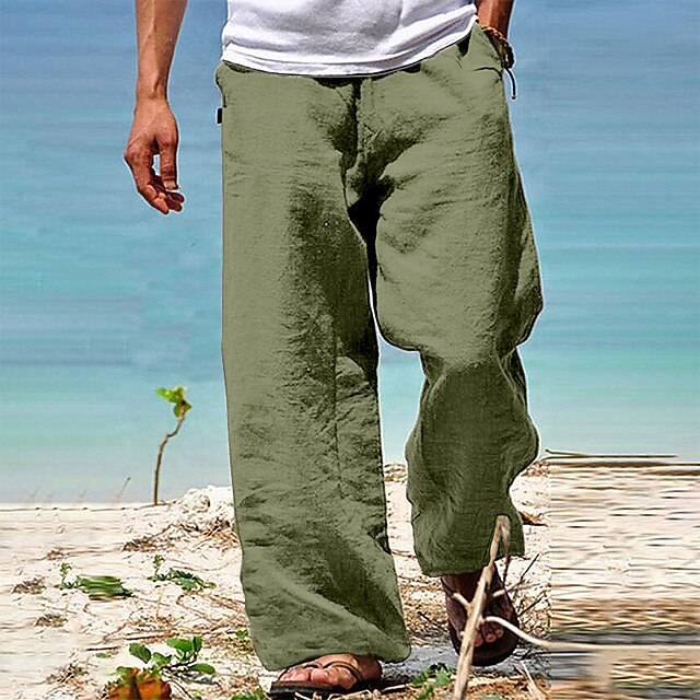Pantalones plisados toscanos de estilo costero - Arena