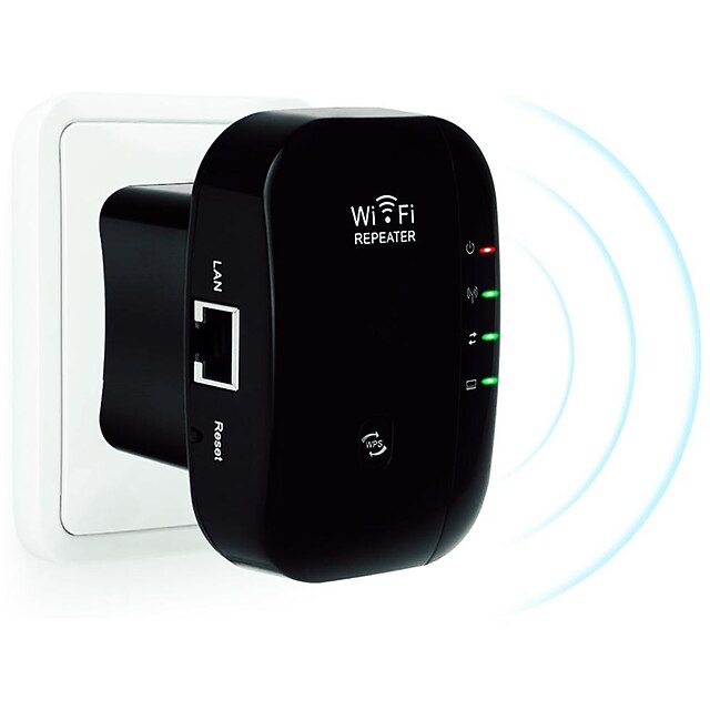  1 Stück WLAN-Extender WLAN-Range-Extender, WLAN-Repeater, Signalverstärker bis zu 2640 m². ft und 25 Geräte, Langstreckenverstärker mit Ethernet-Port, 1-Tap-Setup, Access Point