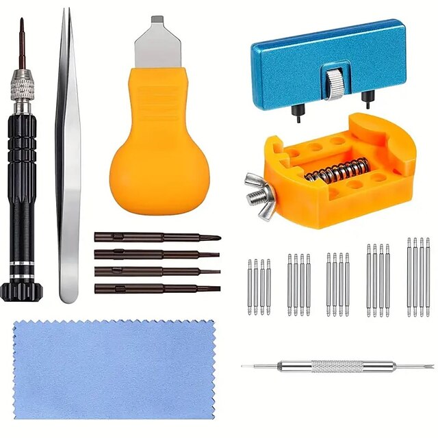 32 Piece Watch Battery Replacement Kit, Watch Repair Screwdriver, Watch