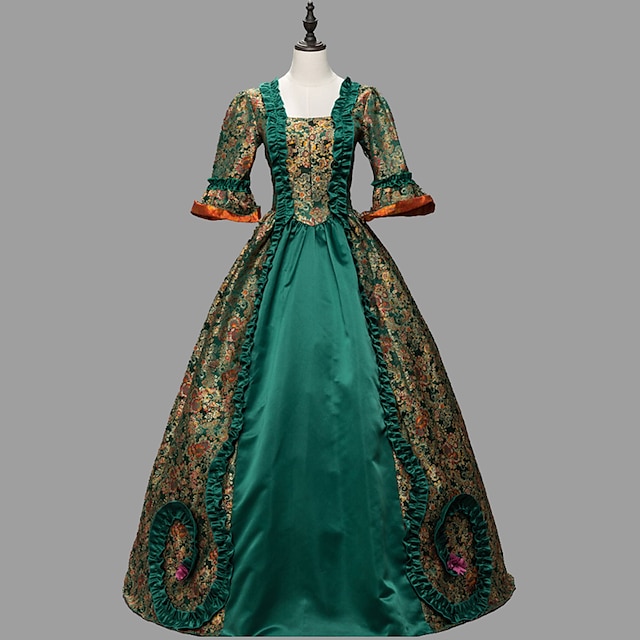  Ροκοκό Βικτοριανό Vintage Φόρεμα Τουαλέτα Φόρεμα χορού Μαρία Αντωνιέτα Γυναικεία Μασκάρεμα Απόκριες Πάρτι Φόρεμα