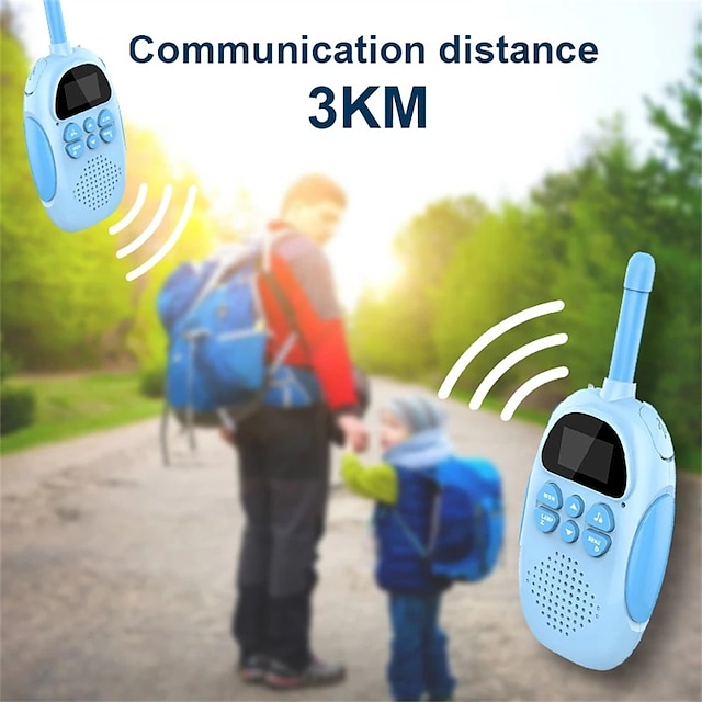  2 szt. 3-5km zasięg dwukierunkowy daleki zasięg walkie-talkie radio domofon zabawki dla dzieci dzieci spacery na świeżym powietrzu camping prezenty