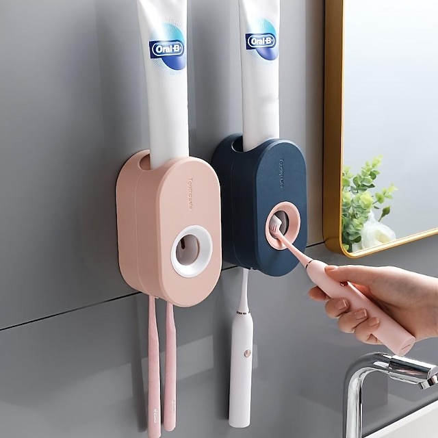 distributore automatico di dentifricio, spremiagrumi, porta bagno antipolvere a muro, porta spazzolini