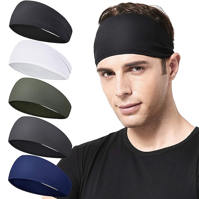  Men's 1 PCS Headbands Sweatband Sports headband Bandana Hairband Breathable Soft Sweat wicking Mask Streetwear Outdoor