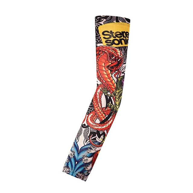 Flower Arm Tattoo Sleeve Seamless Outdoor Riding Tattoo Sun Protection