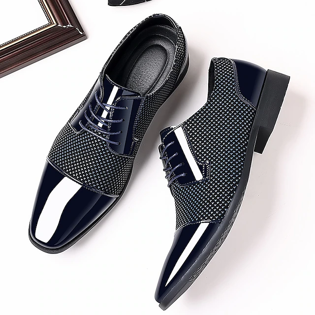 Men's Oxfords Derby Shoes Leatherette Loafers Business Casual British ...