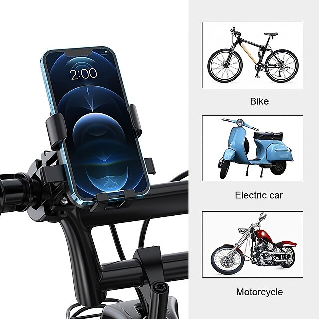  Cell Phone Holder Stand Mount Adjustable Removable Solid Car Phone Holder for Car Compatible with All Mobile Phone Phone Accessory Anti-silp Mobile Phone Holder Mount For Outdoor Riding Mountain Bike
