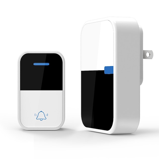  nieuwe self powered draadloze deurbel geen batterij deurbel waterdicht 38 ringtone drukknop ontvangen oproep bel draadloze afstandsbediening outdoor elektronische deurbel pager ring home chime