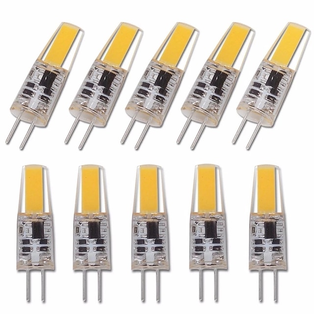  10pcs G4 LED Dimmable Bulb AC/DC12-24V 2w 3w 1505 COB LED Light Replace Traditional of Halogen Bulb for Spotlight Chandelier