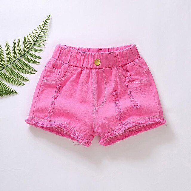 Girls Shorts Summer 2023 Style Children's Denim Pants Shorts Wear Hot ...