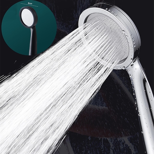  Haute pression buse pulvérisateur pommeau de douche économie d'eau pluie avec abs chrome salle de bain pommeau de douche accessoires de salle de bain
