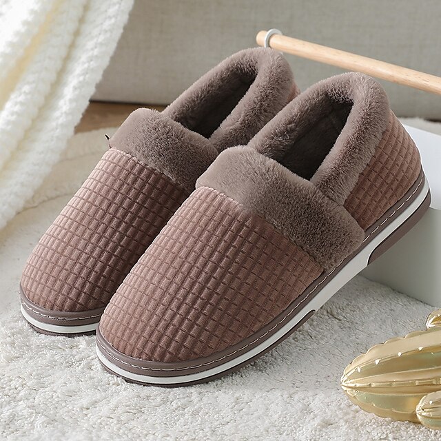 Men's Slippers & Flip-Flops Warm Slippers Fleece Slippers Fleece lined ...