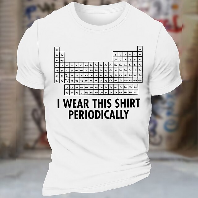 Men's Geometic Graphic Prints Funny Letter Print T Shirt Graphic Tee 100% Cotton Short Sleeve Graphic Shirt Navy Heather Gray Black Comfortable Tee Vacation Street Fashion Designer Clothing 13