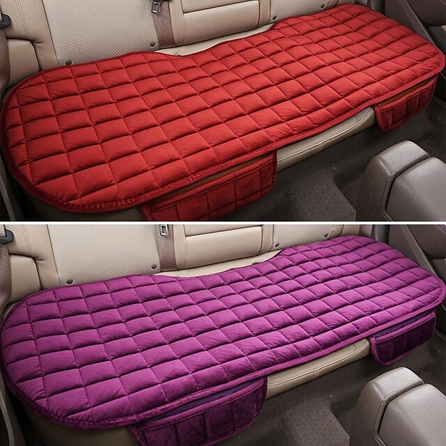 Plush Plaid Thicken Warm Car Seat Cushion Pad Car Seat Protector Car