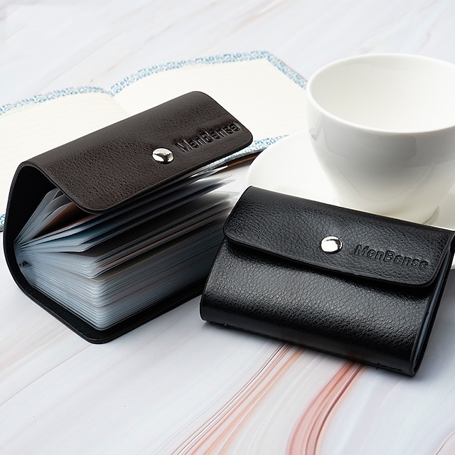  multifunktionell liten kortväska för män och kvinnor anti-avmagnetisering stor kapacitet bankkort kreditkortsskydd smal koreansk version kortväska kompakt