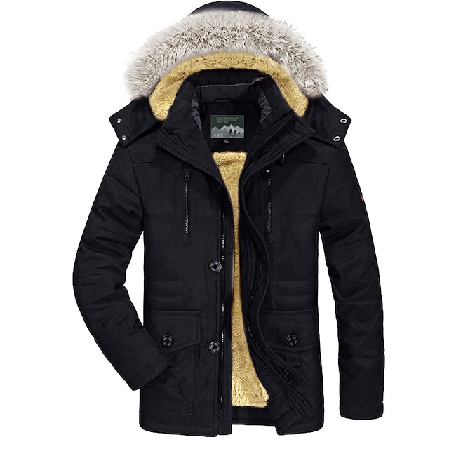 Men's Winter Jacket Winter Coat Warm Camping & Hiking Zipper Outerwear ...