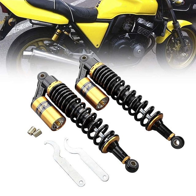  rfy universal 320 mm 12,5 polegadas motocicleta suspensão traseira absorvedor de choque para honda / yamaha / suzuki / kawasaki para motoneta atv quad dirt bike