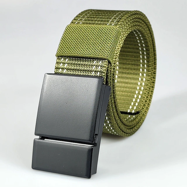 Men's Belt Tactical Belt Nylon Web Work Belt Black Yellow Nylon Military Army Linear Daily Wear Going out Weekend 10