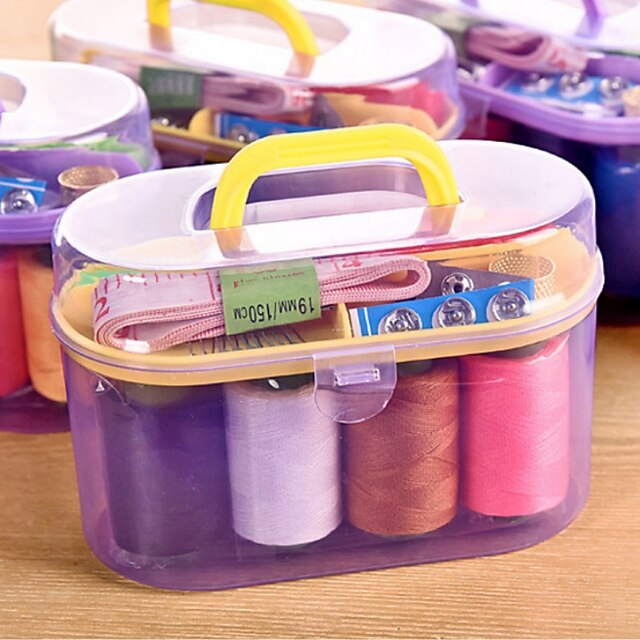 1Set Large Sewing Box Set Household Portable 10 Piece Set Mini Tool ...