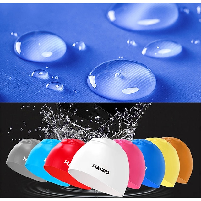  Swim Cap for Adults Chinlon Waterproof Soft Stretchy Swimming Watersports