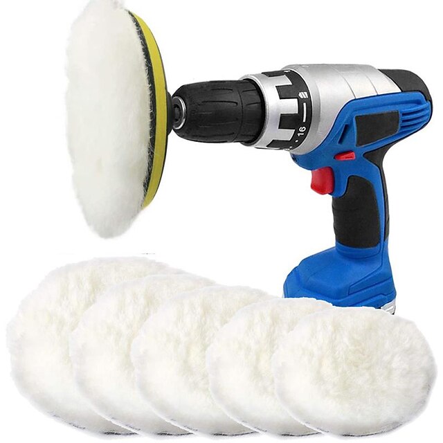 StarFire 10pcs/set 5 Sizes 37In Wool Polishing Disc Waxing Polishing