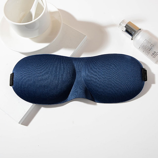  Masque de sommeil 3d, bandeau pour les yeux, aide au sommeil, en mousse à mémoire de forme souple, pour dormir en voyage, couverture oculaire légère, 1 pièce