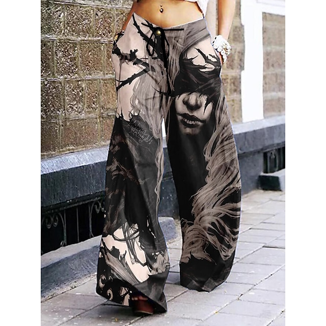  Trousers Palazzo Pants Wide-Leg Pants Print 3D Street Style Punk & Gothic For Women's Adults' 3D Print