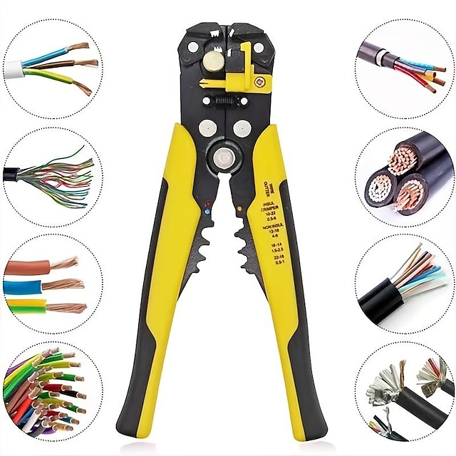  Adjusting Insulation Wire Stripper For Stripping Wire From AWG 10-24/0.2-6 Mm Automatic Wire Stripping Tool/Cutting Pliers Tool