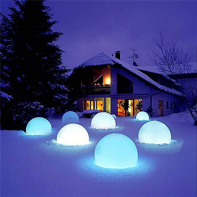 LED Pool Floating Light 40cm Glowing Ball Inflatable Luminous Ball LED ...