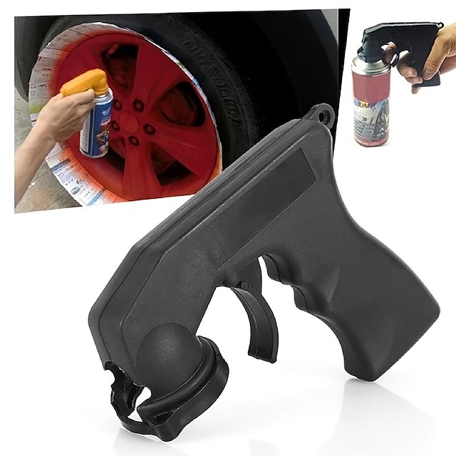  spray adapter verfverzorging spuitpistool handvat met volledige grip trigger vergrendeling kraag auto onderhoud auto polish adapter handvat trigger tool
