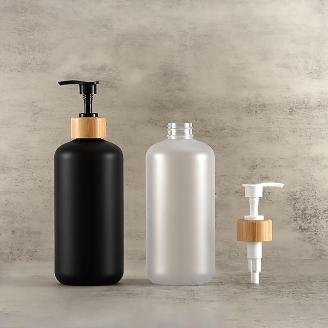  Leak Proof Pump Press Bottle Portable Storage Holder Wide Mouth Reusable Soap Dispenser For Conditioner Massage Oil Hotel
