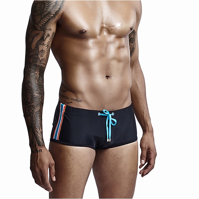  Bărbați Costume de Baie Boxeri înot Slip de înot Cordon Talie elastică Simplu Respirabil Απαλό În aer liber Casual Zilnic Hawaiană Stilat Alb Roșu-aprins Micro-elastic